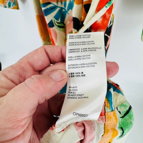 By Anthropologie Rilke Poplin Shirt Dress 3/4 Balloon Sleeve Belted Size 1X - Picture 8 of 10